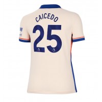 Camisa de time de futebol Chelsea Moises Caicedo #25 Replicas 2º Equipamento Feminina 2024-25 Manga Curta